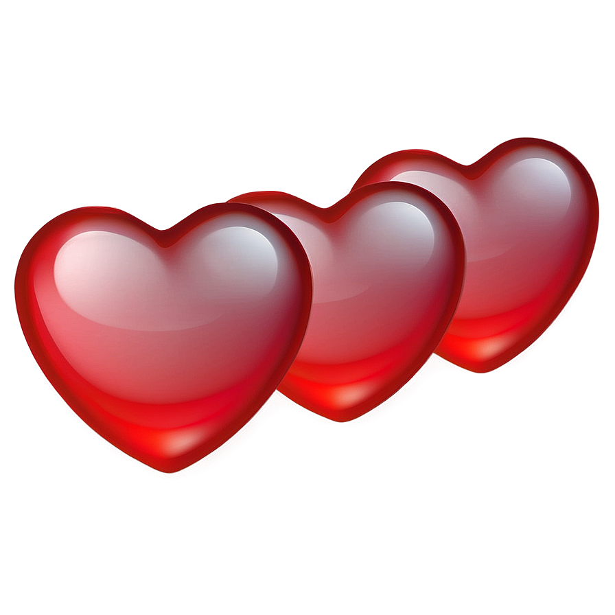 Gradient Red Heart Emoji Png Drb PNG image