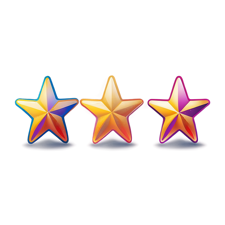 Gradient Rounded Star Png 06132024 PNG image