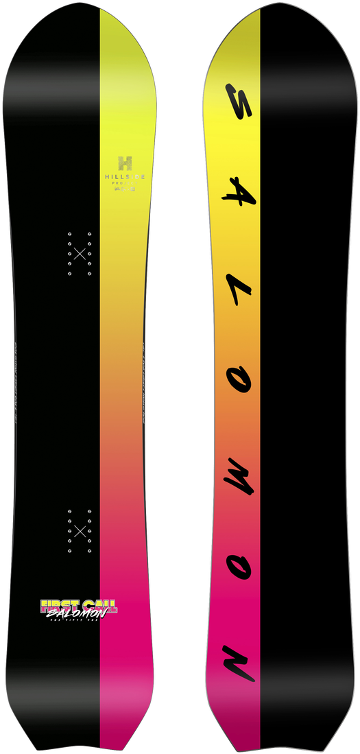 Gradient Snowboard Design PNG image