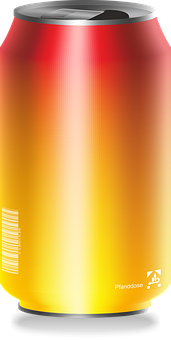 Gradient Soda Can Design PNG image