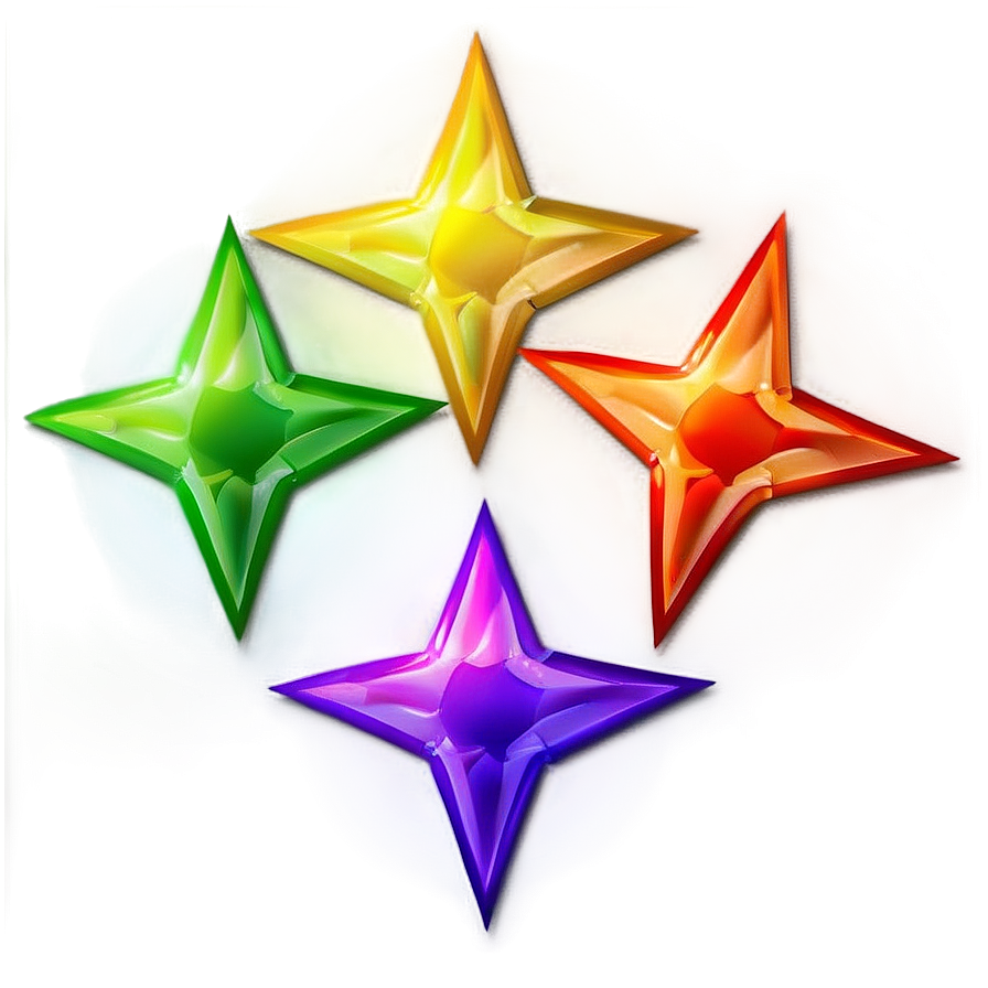 Gradient Star Pattern Png Oda PNG image