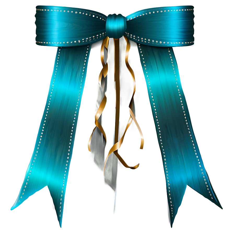 Gradient Teal Ribbon Image Png Yai PNG image