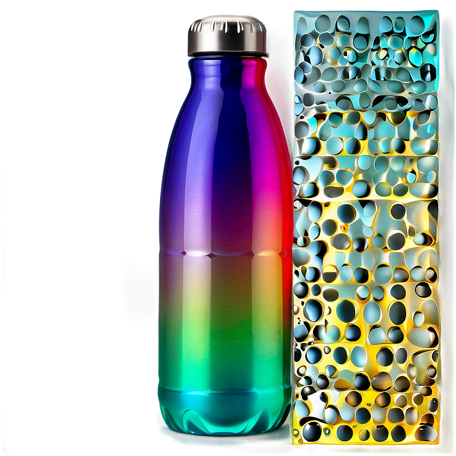 Gradient Water Bottle Png Itg84 PNG image