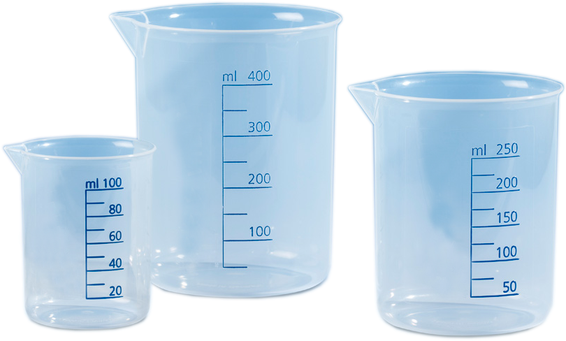 Graduated Beakers Set Transparent PNG image