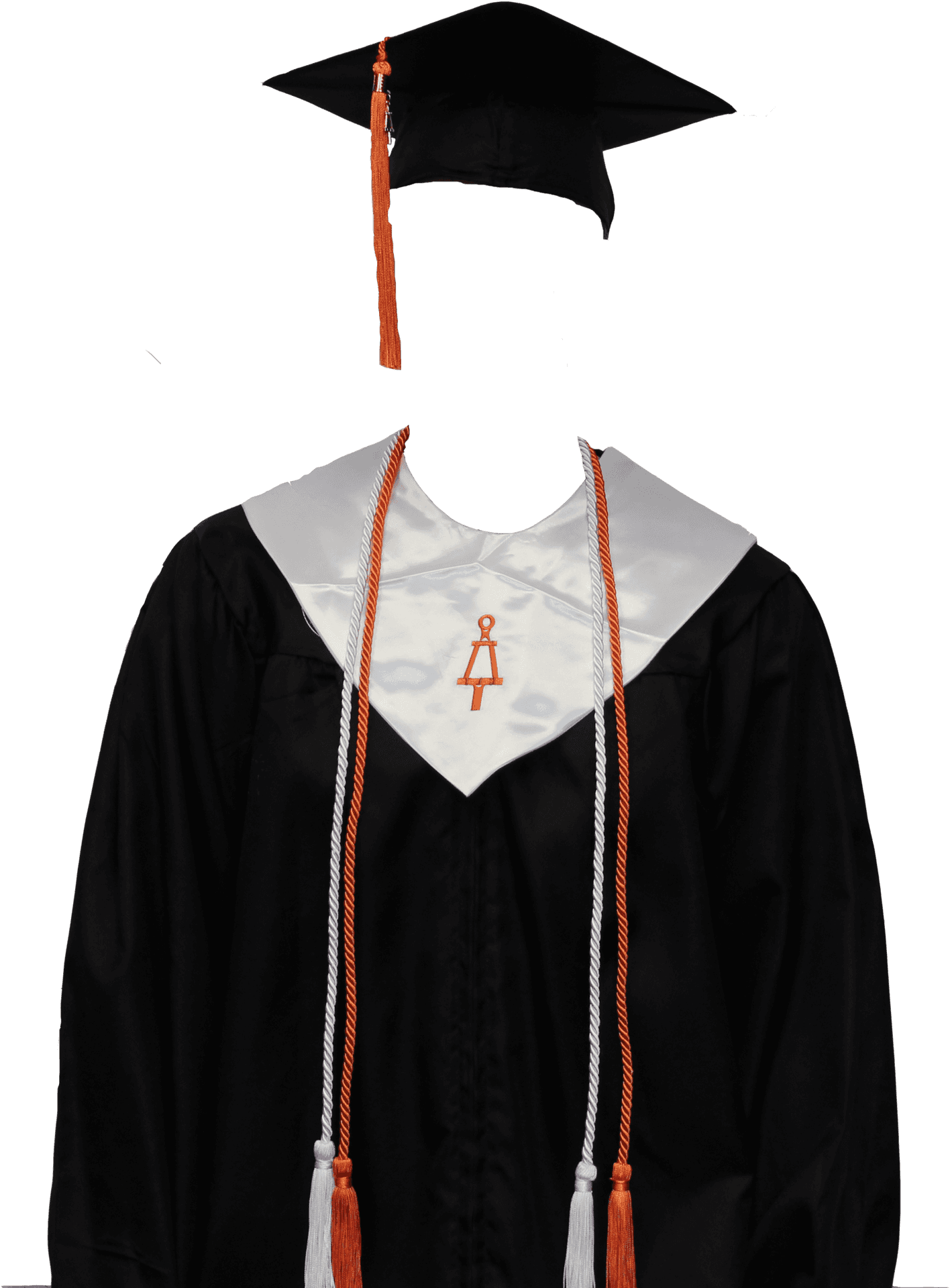Graduation Attire Capand Gown PNG image