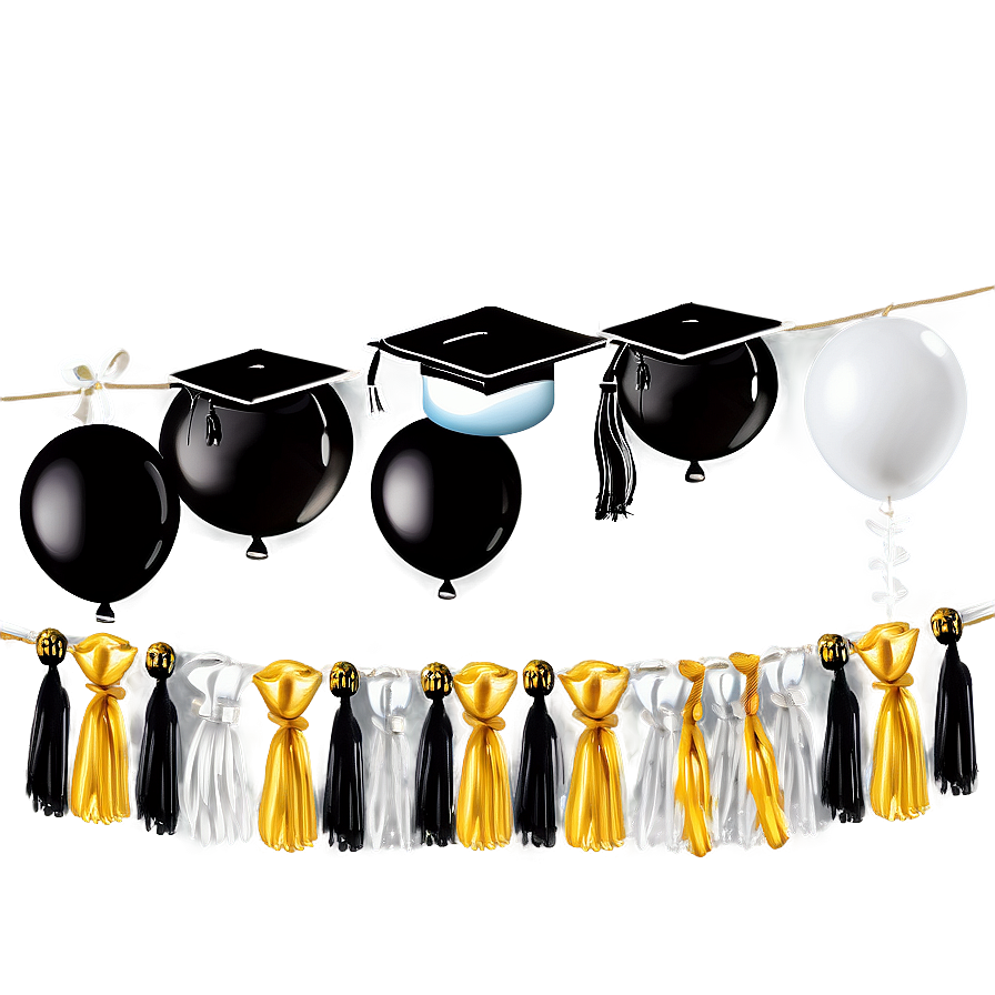 Graduation Balloon Garland Designs Png 06282024 PNG image