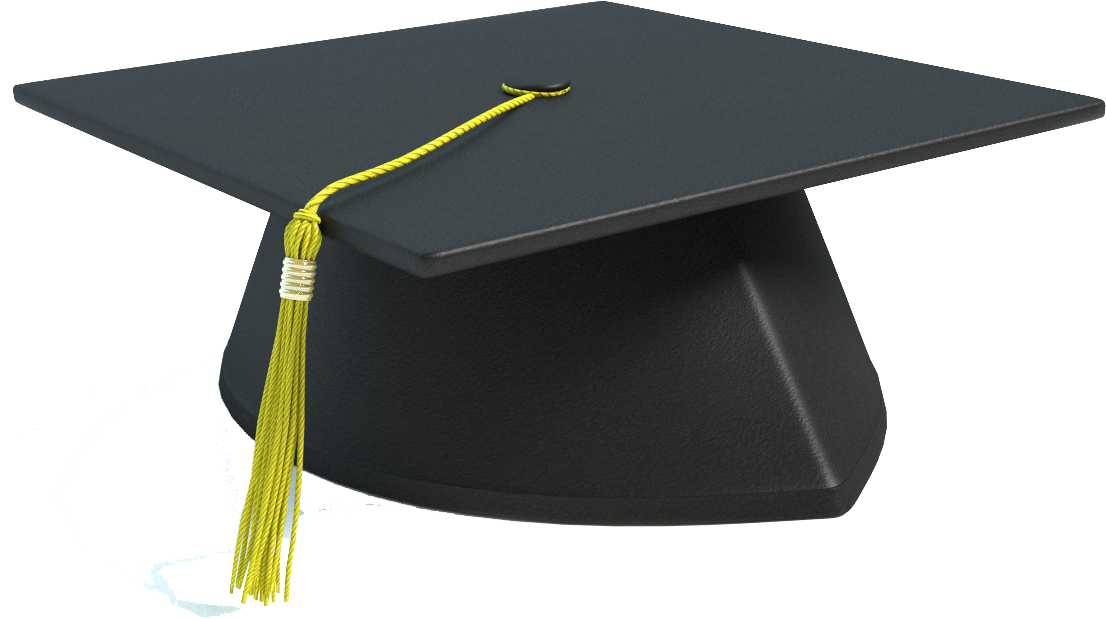 Graduation Cap Yellow Tassel.png PNG image