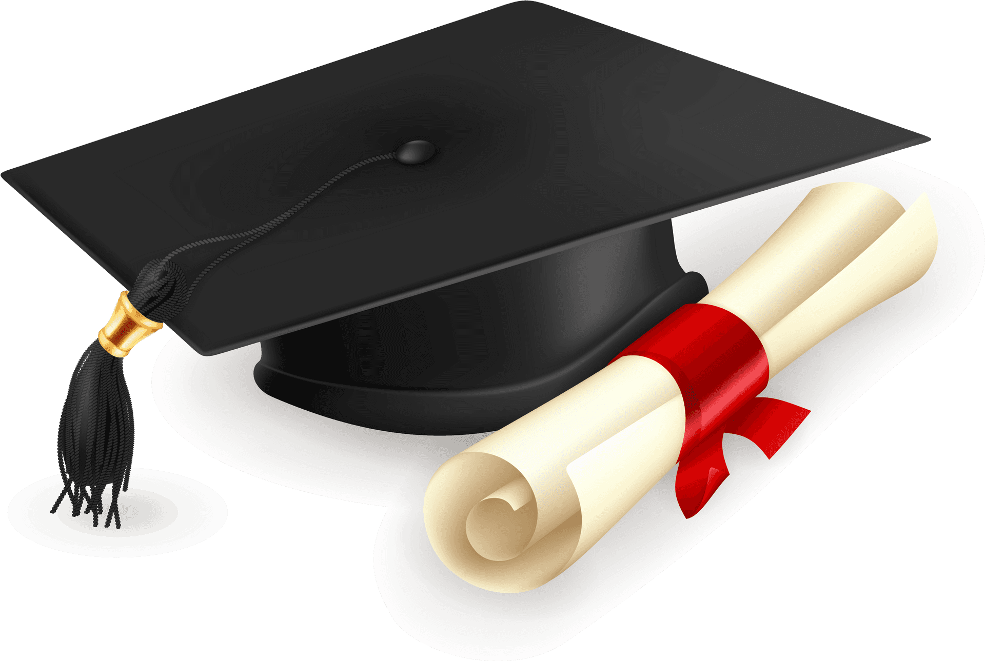 Graduation Capand Diploma Icon PNG image