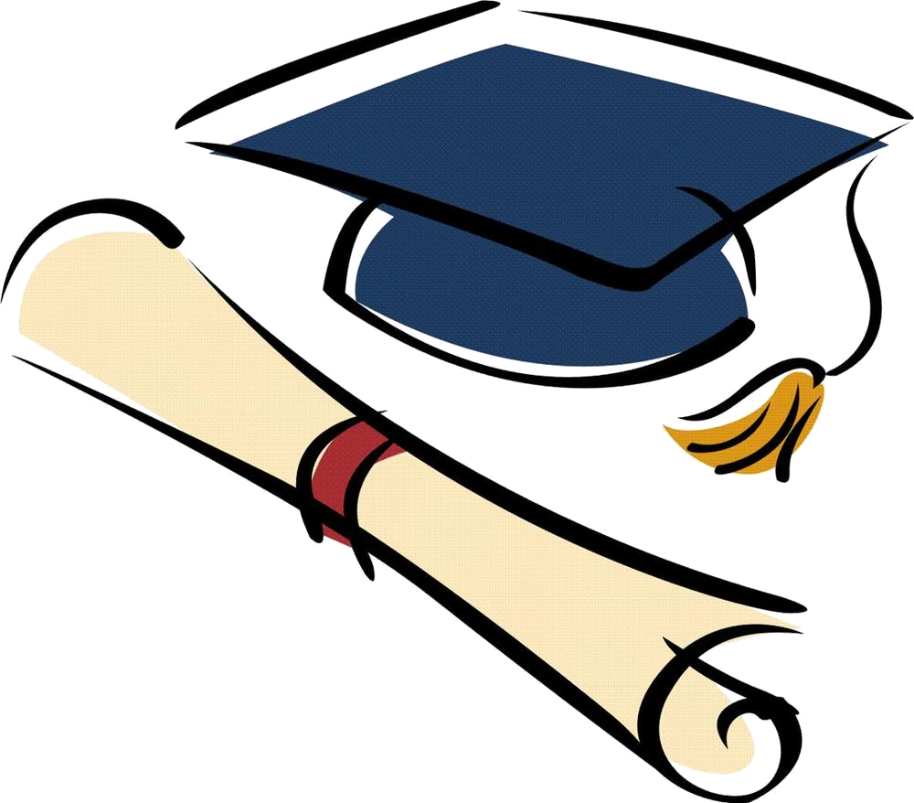 Graduation Capand Diploma Illustration PNG image