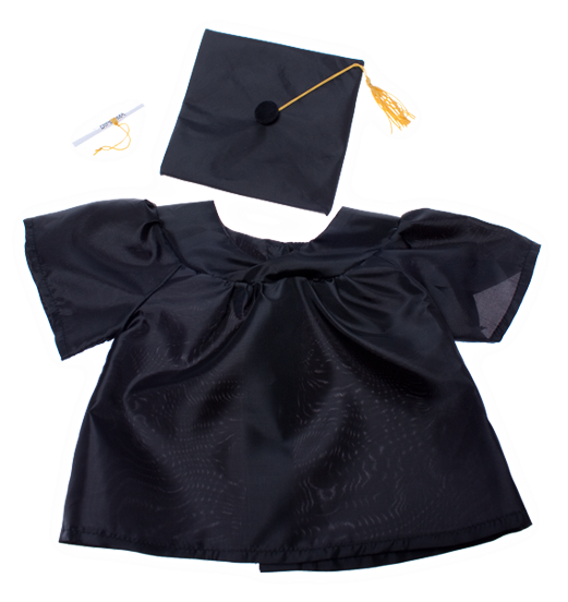 Graduation Capand Gown Black PNG image