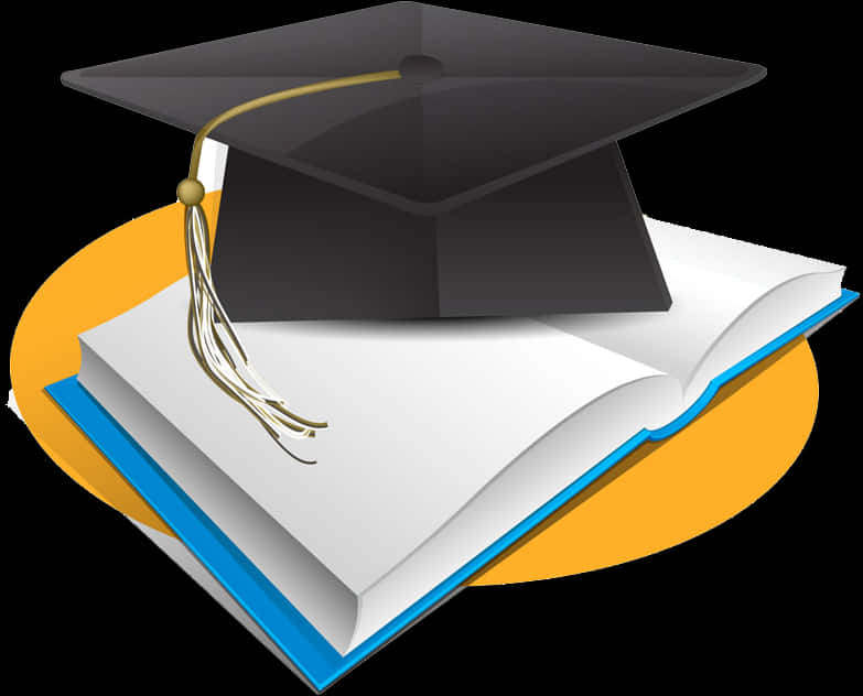 Graduation Capon Book Icon PNG image