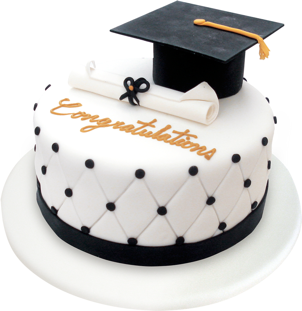 Graduation Celebration Cakewith Cap PNG image