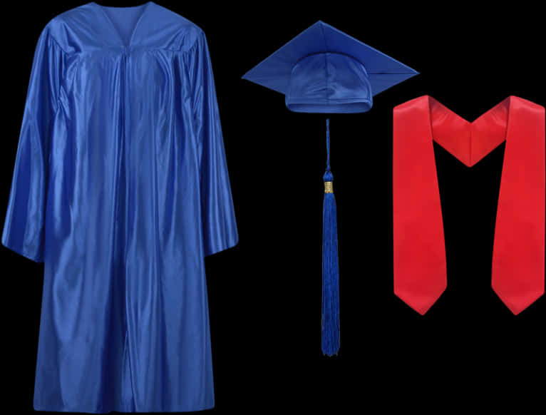 Graduation Gown Capand Stole Display PNG image