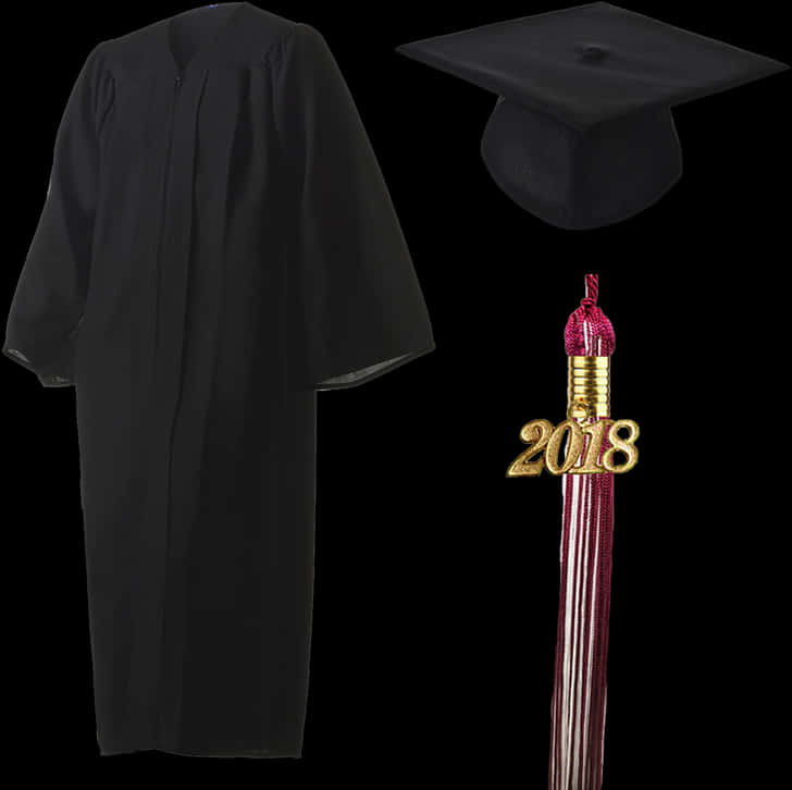 Graduation Gownand Cap2018 PNG image