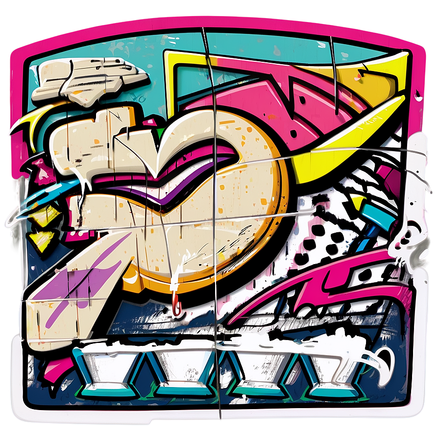 Graffiti Pattern Png Yla PNG image