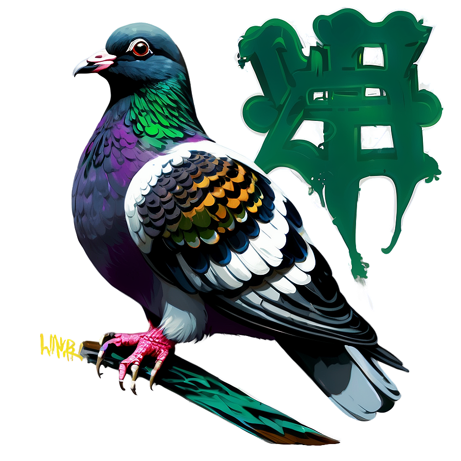 Graffiti Pigeon Png Fvm56 PNG image