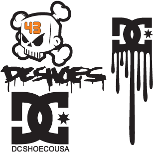 Graffiti_ Style_ D C_ Shoes_ Logo PNG image