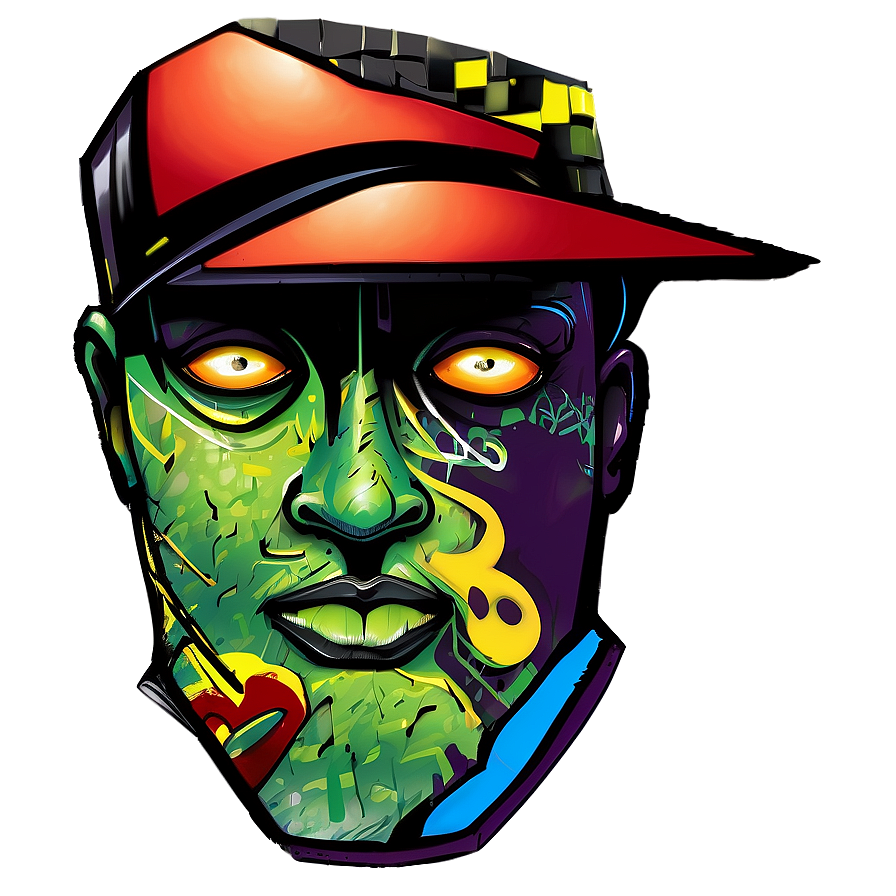 Graffiti Style Head Png 58 PNG image