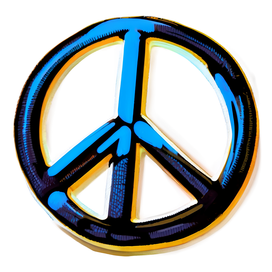 Graffiti Style Peace Sign Png 22 PNG image