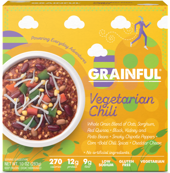 Grainful Vegetarian Chili Packaging PNG image