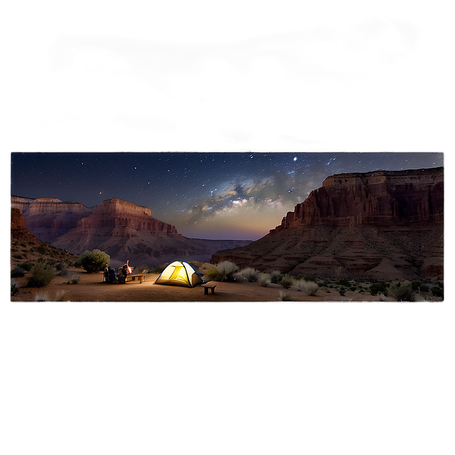 Grand Canyon Camping Night Scene Png 76 PNG image