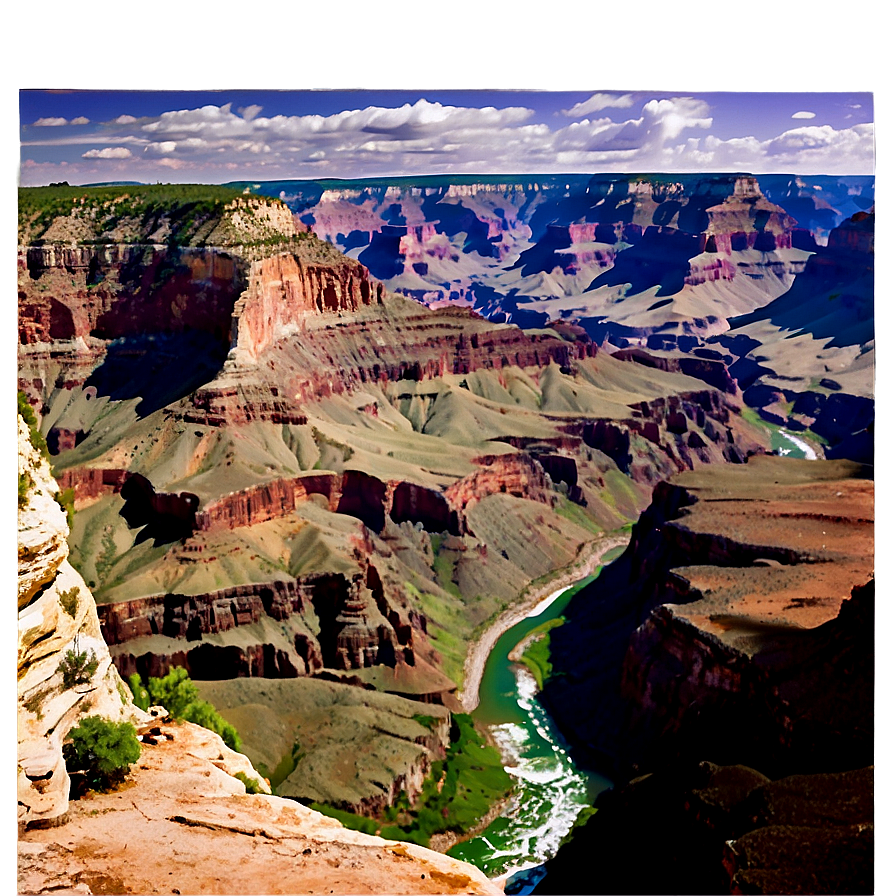 Grand Canyon Panoramic Cliffside View Png 67 PNG image