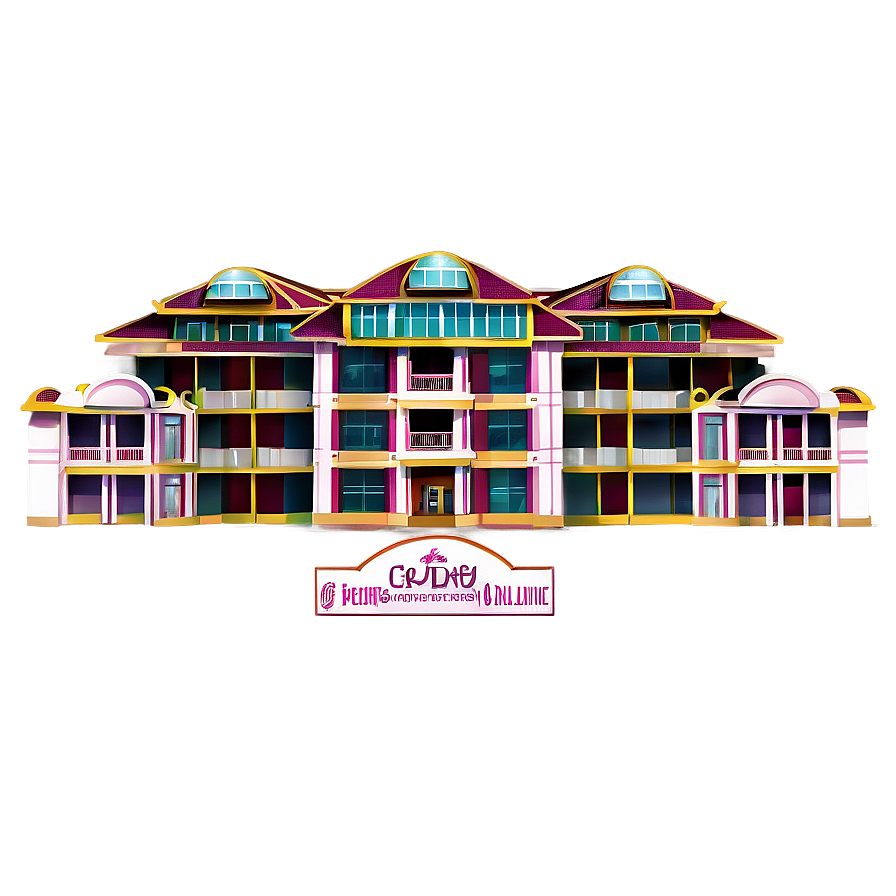 Grand Hotel Building Png 05242024 PNG image