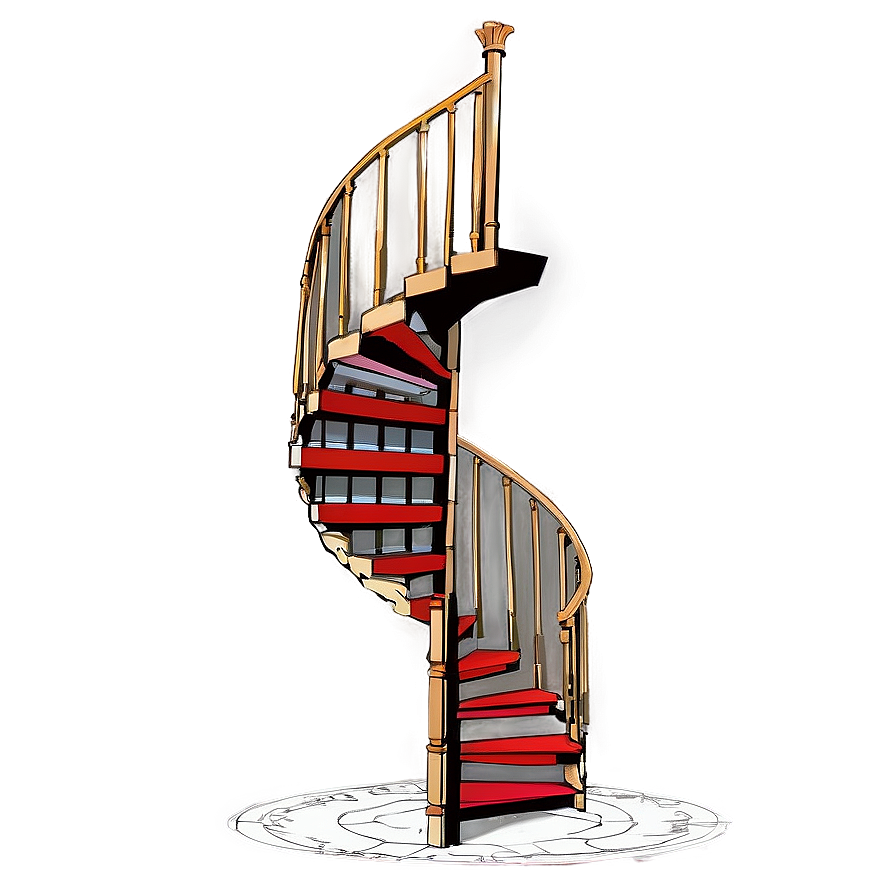 Grand Spiral Staircase Png Jsf29 PNG image