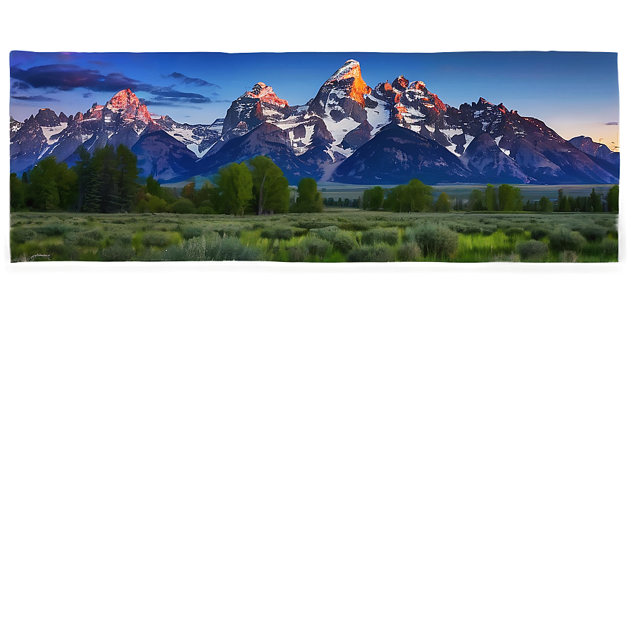 Grand Teton Mountains Wyoming Png 06252024 PNG image