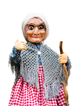 Grandmother Puppet Character PNG image