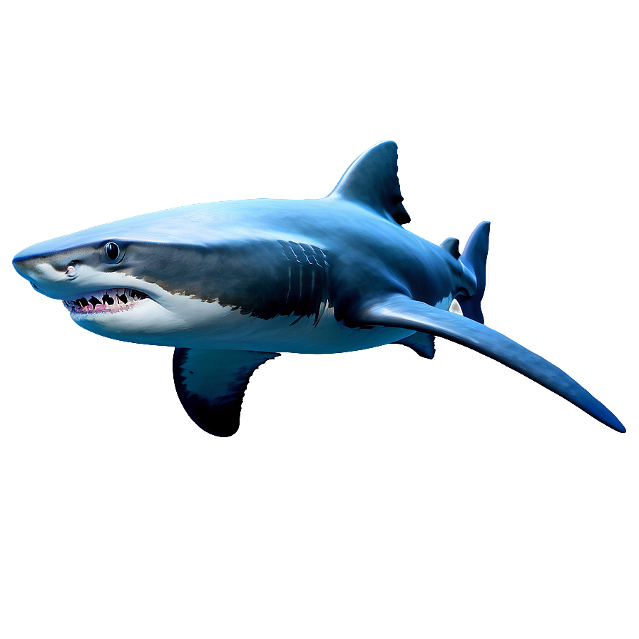 Grandpa Shark In Ocean Scene Png 06282024 PNG image