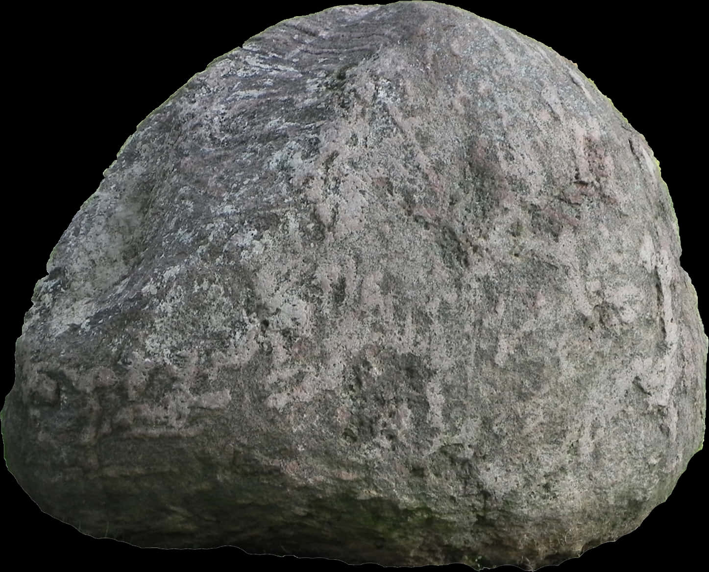 Granite Boulder Isolated PNG image