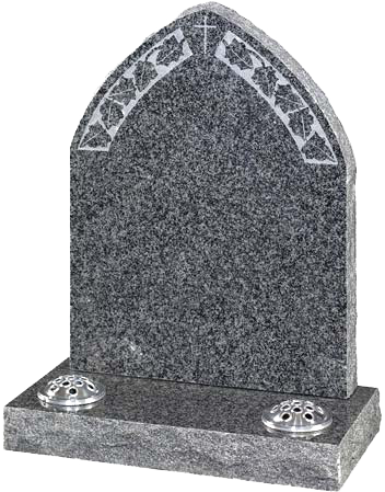 Granite Headstone Design PNG image