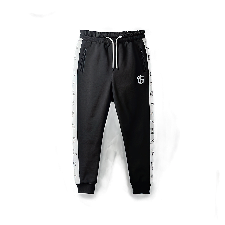 Graphic Black Sweatpants Png Cfo PNG image