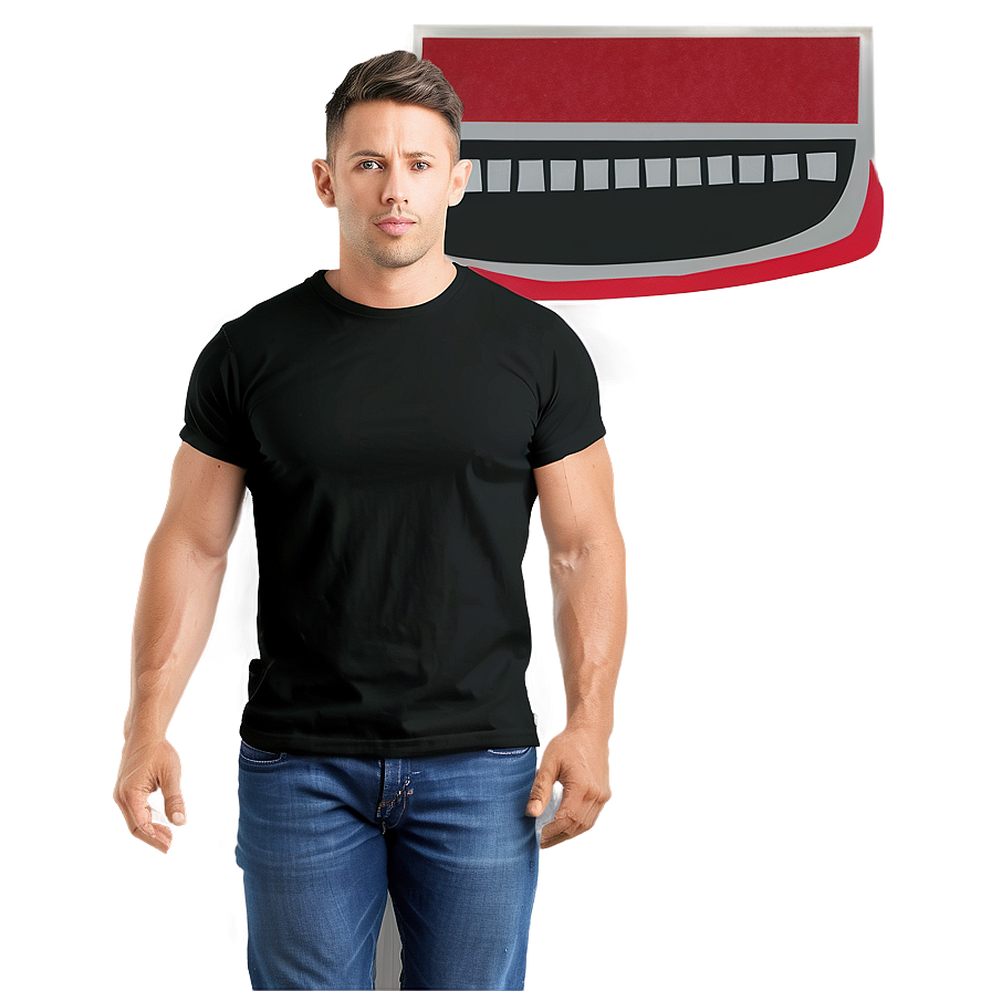 Graphic Black T Shirt Png Nje7 PNG image