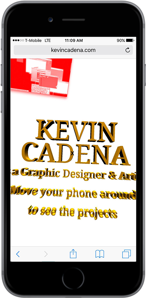 Graphic Designer Portfolio Mobile View PNG image