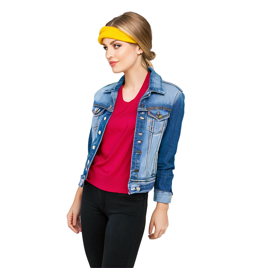 Graphic Jean Jacket Png Jgg35 PNG image