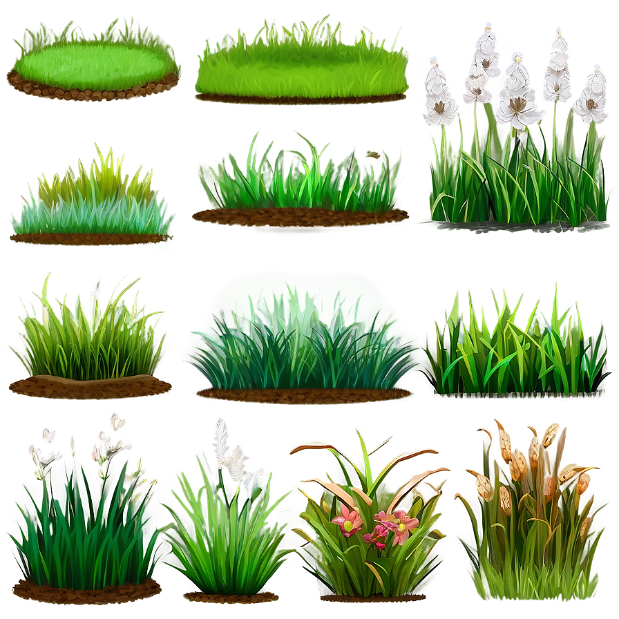 Grass Clipart Pack Png Uxn91 PNG image