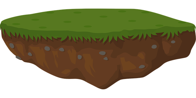 Grass Dirt Section Cartoon PNG image