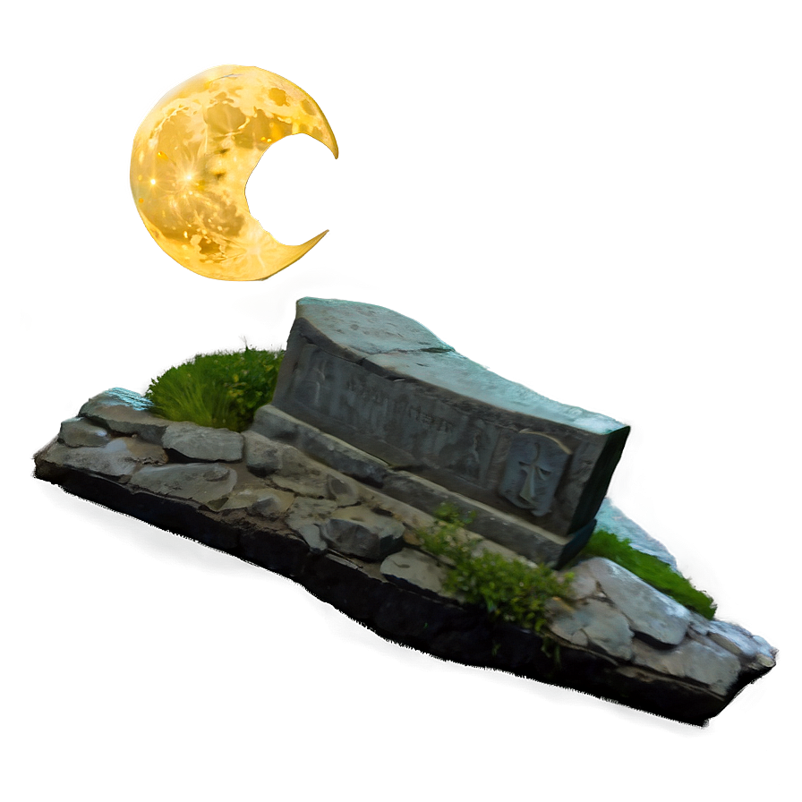 Grave And Moon Png 60 PNG image