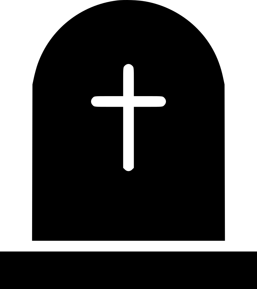 Grave Headstone Icon PNG image