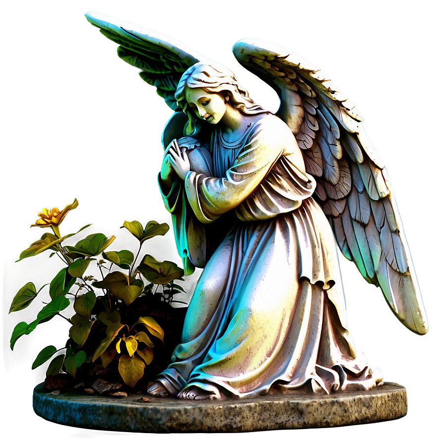 Grave With Angel Statue Png 05242024 PNG image