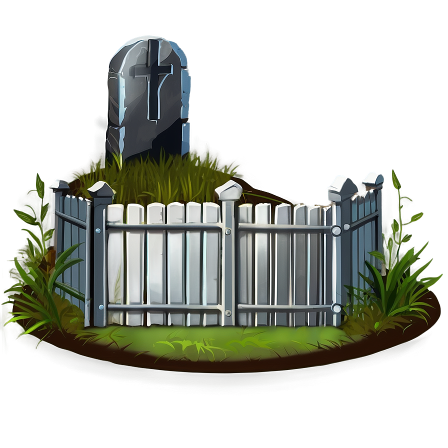 Grave With Fence Png 49 PNG image
