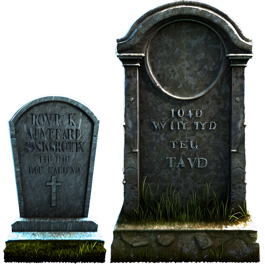 Graveyard Tombstone Png 05252024 PNG image