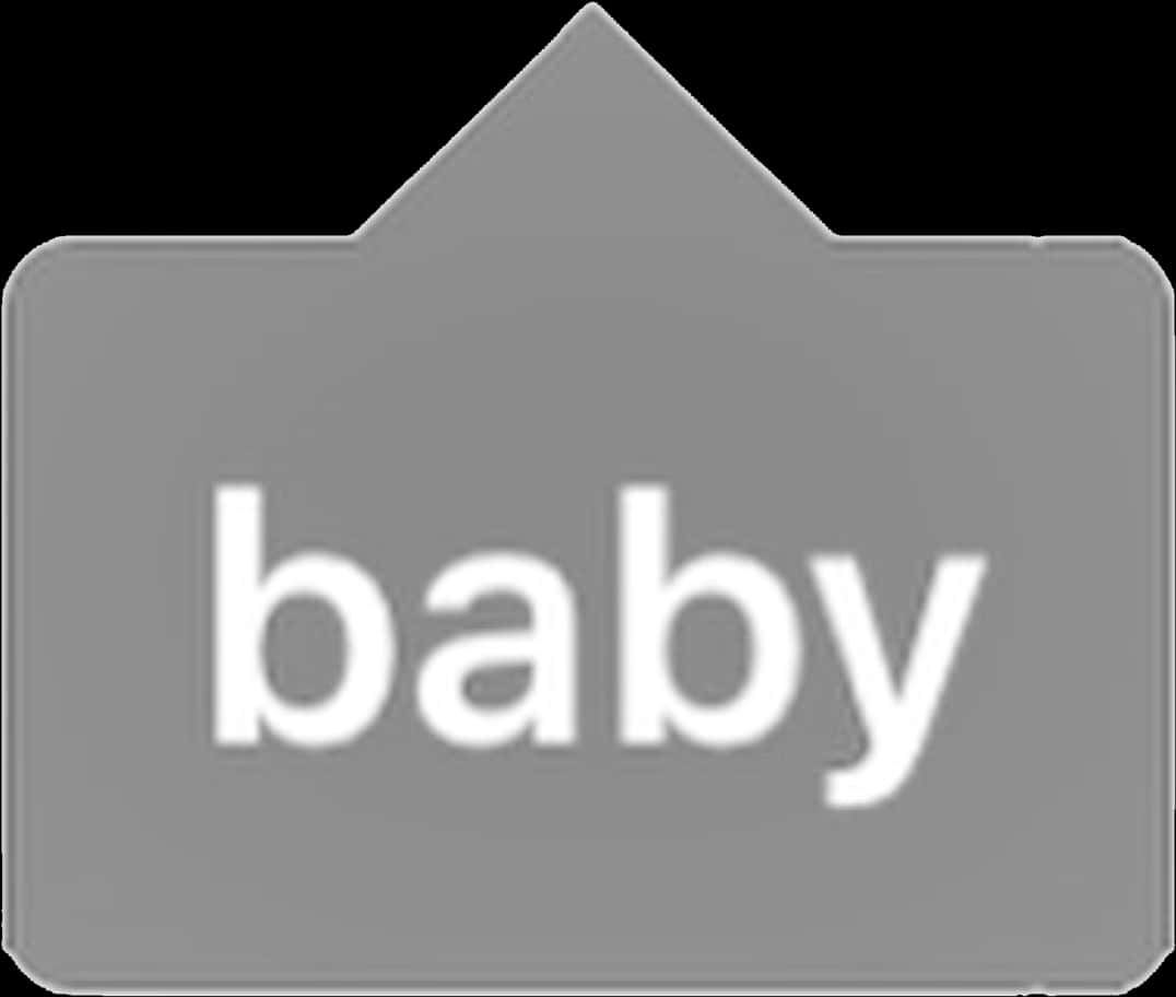 Gray Baby Icon PNG image