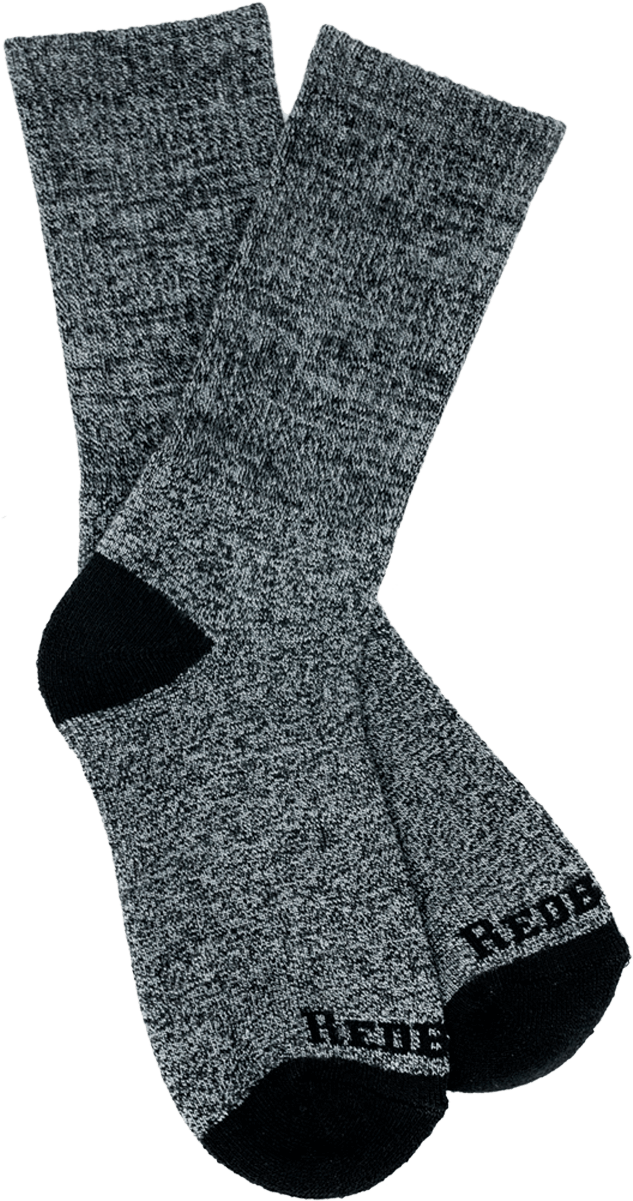 Gray Black Reinforced Socks PNG image