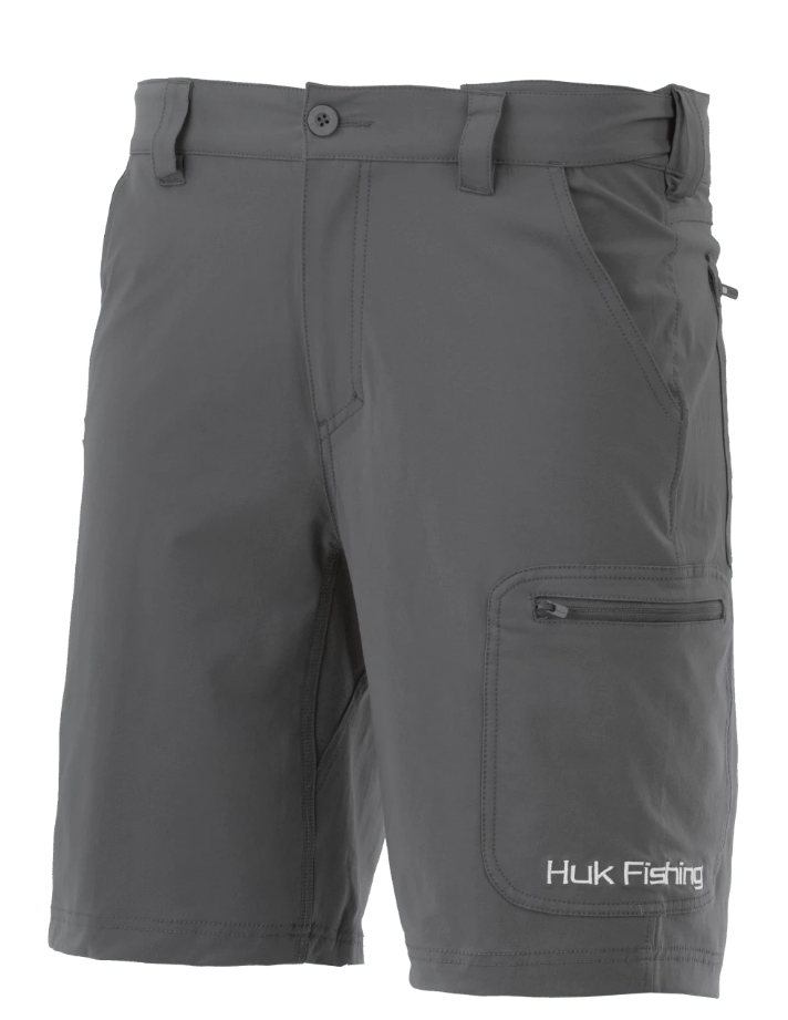 Gray Huk Fishing Shorts PNG image