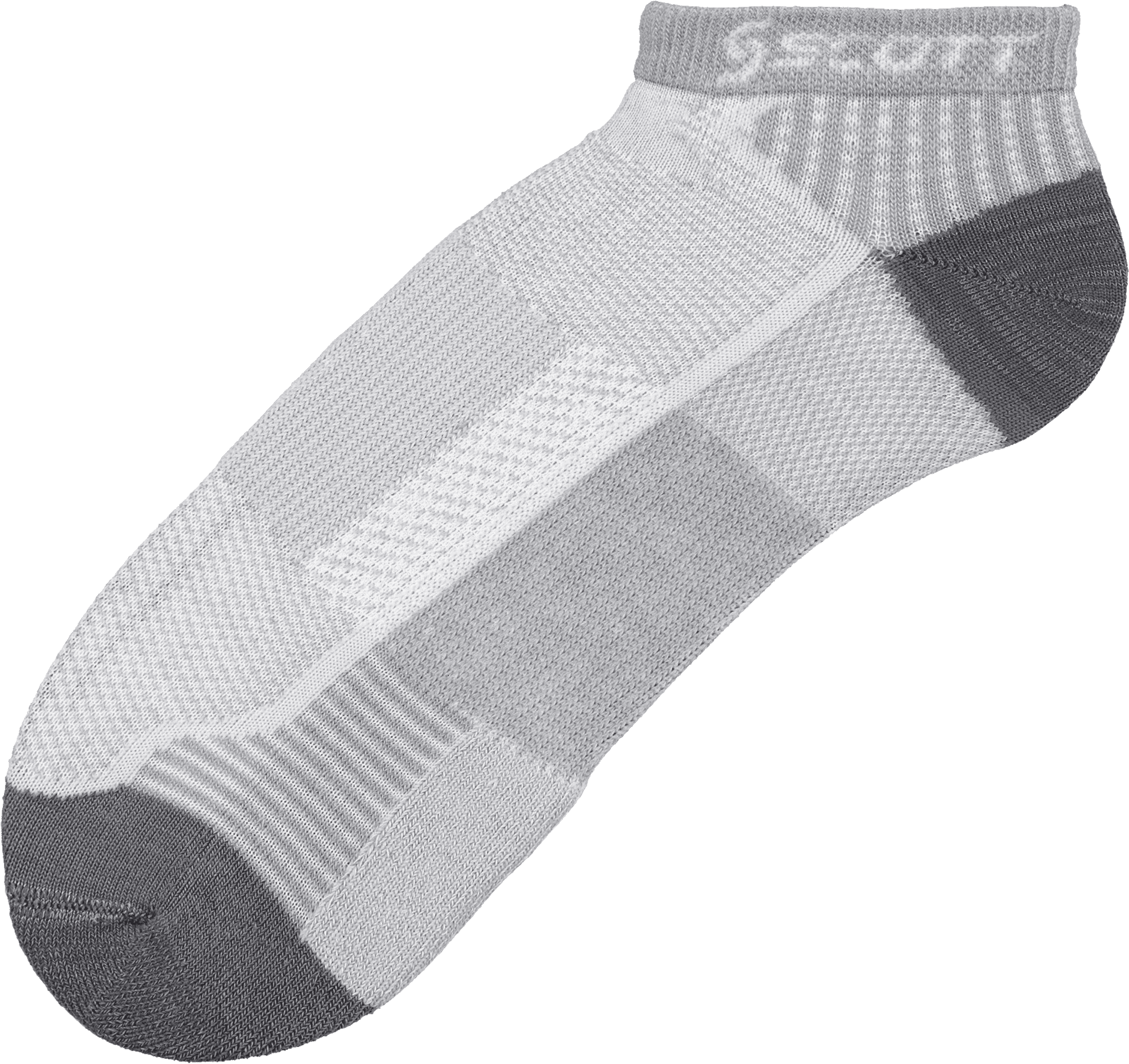 Gray Sport Ankle Sock PNG image