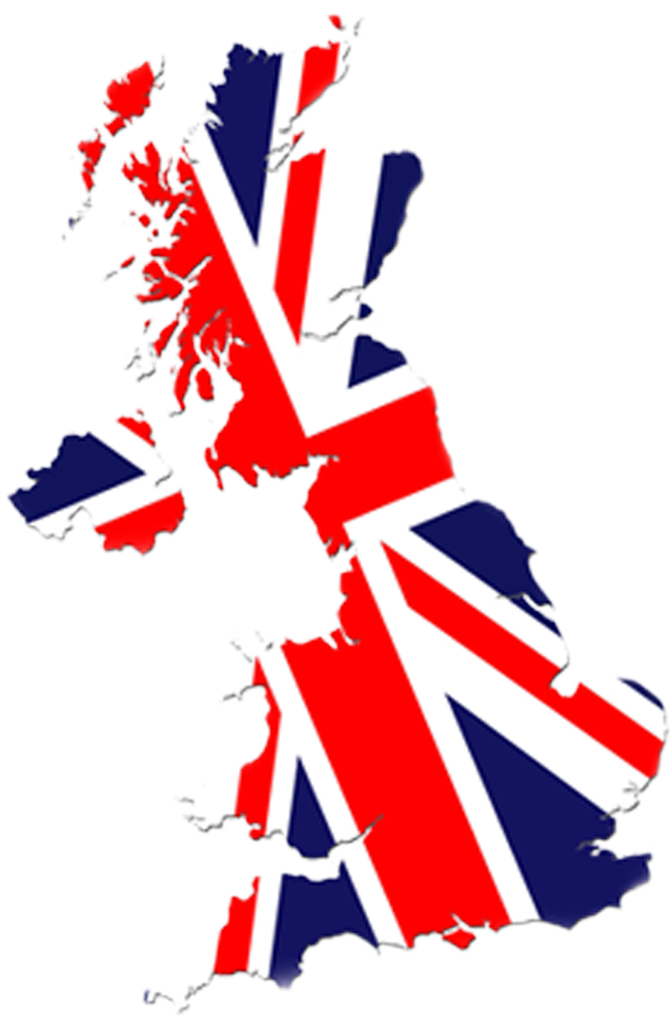 Great Britain Flag Map PNG image