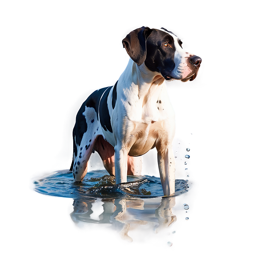 Great Dane In Water Png Lpy98 PNG image